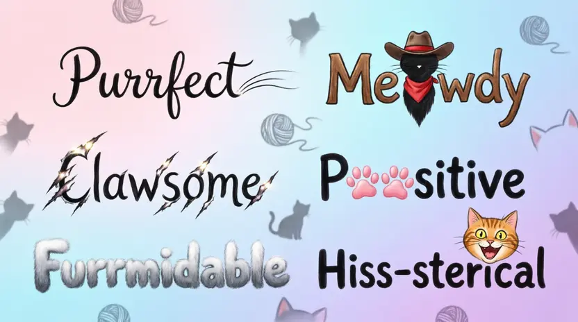 One Word Cat Puns