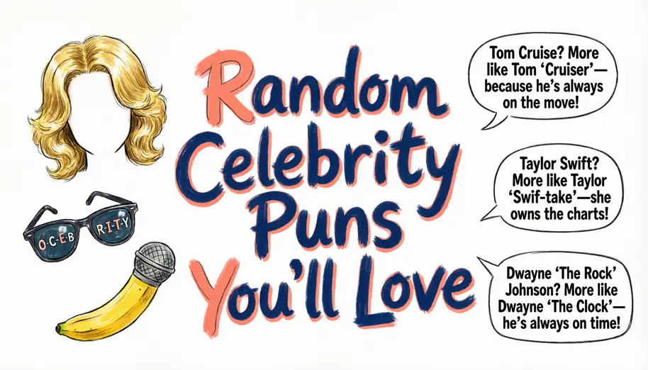 Random Celebrity Puns Youâll LoveÂ