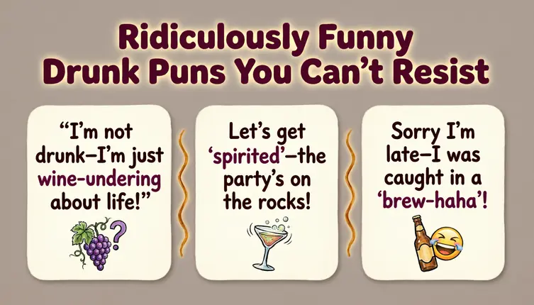Ridiculously Funny Drunk Puns You Can’t Resist
