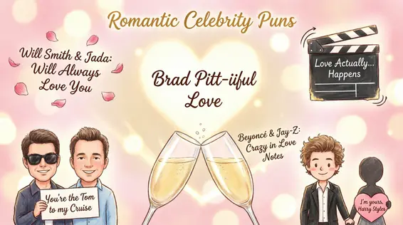 Romantic Celebrity Puns