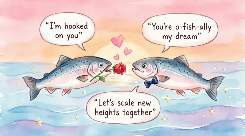 Romantic Salmon Puns