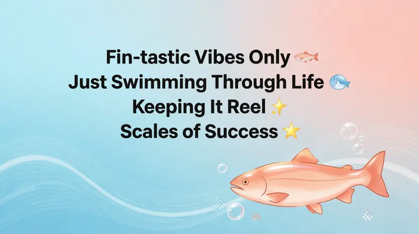 Salmon Puns for Social Media Bios