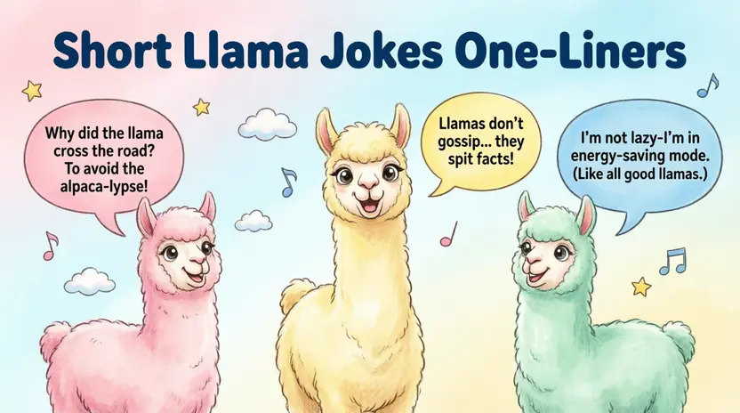 Short Llama Jokes One-Liners