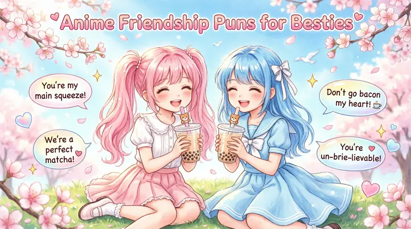 The Anime Friendship Puns for BestiesÂ