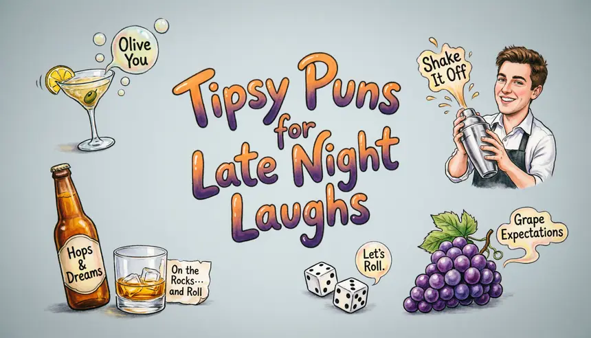 Tipsy Puns for Late Night Laughs