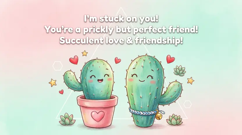 Cactus Love & Friendship Puns