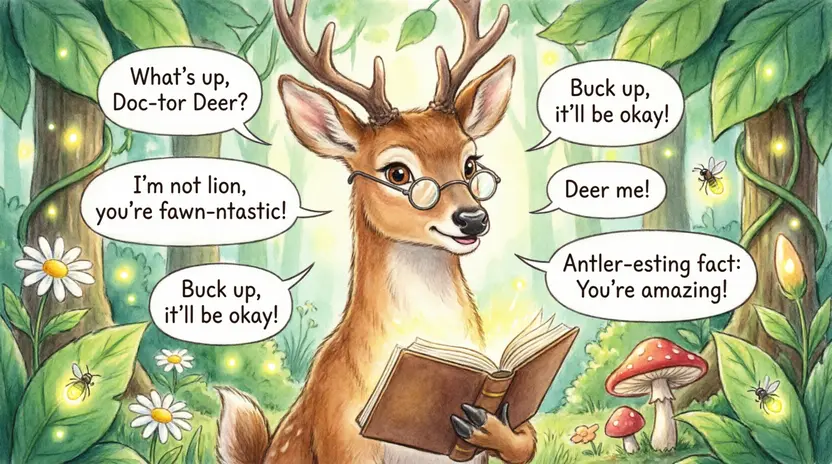 Clever Deer Wordplay Puns