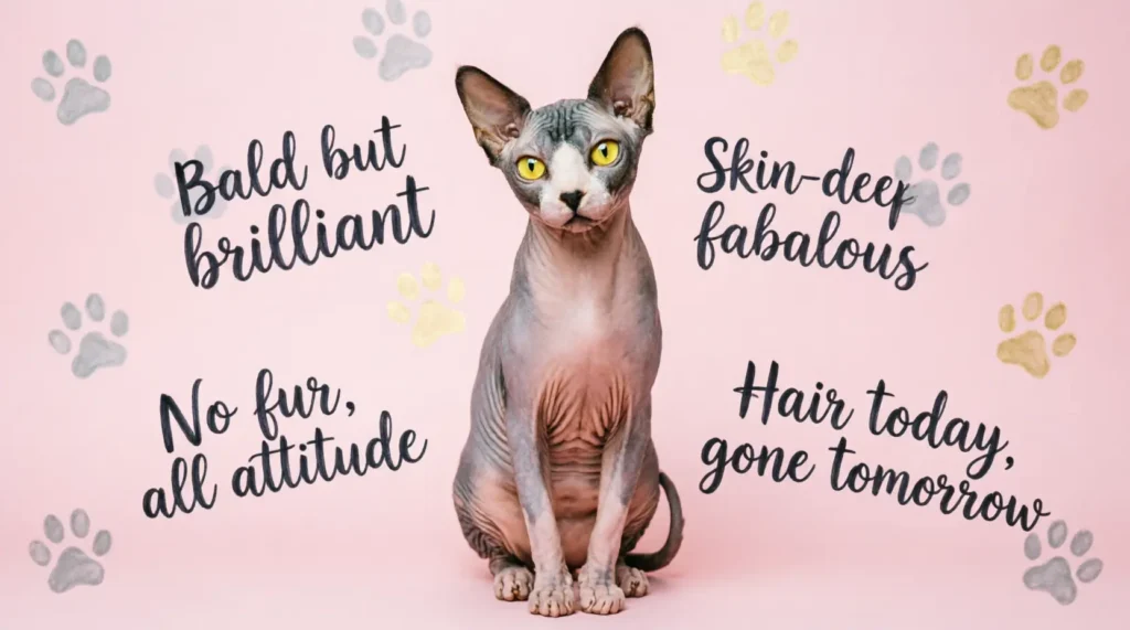 Clever Hairless Cat Sayings