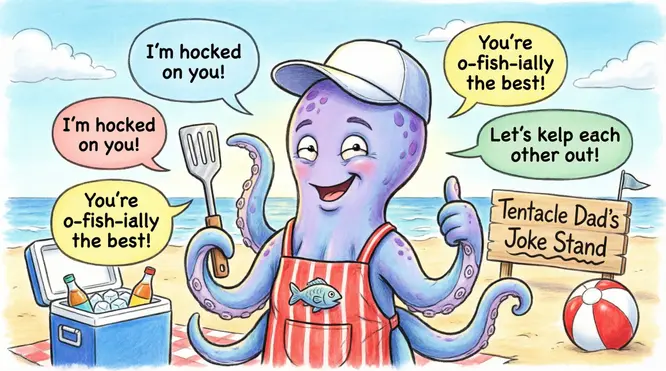 Corny Tentacle Dad Jokes