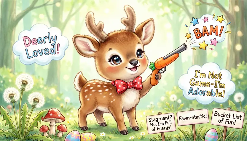Cute Deer Hunting Puns for Kids 