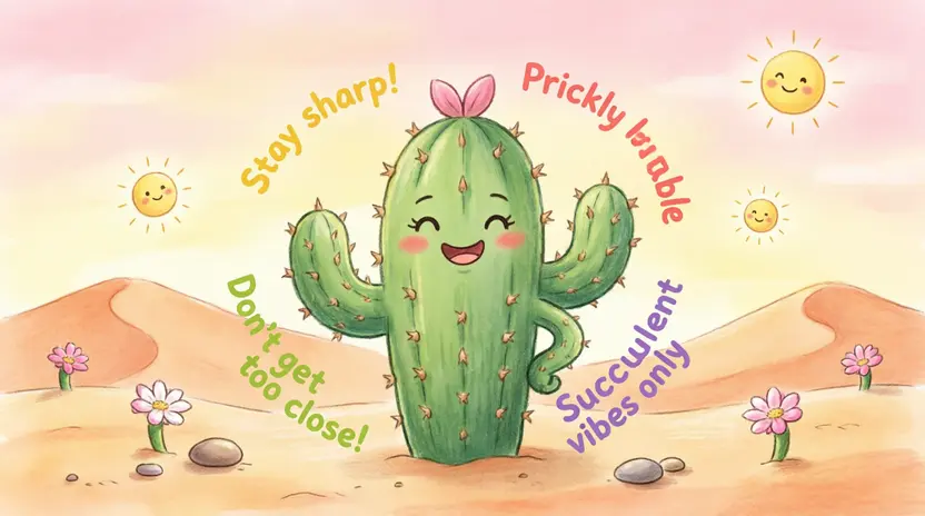 Funny Cactus Quotes Short