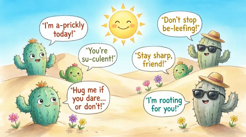 Funny Desert-Themed Cactus Puns