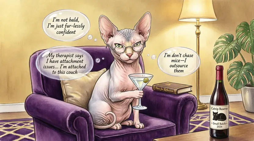 Hairless Cat Jokes for Adults