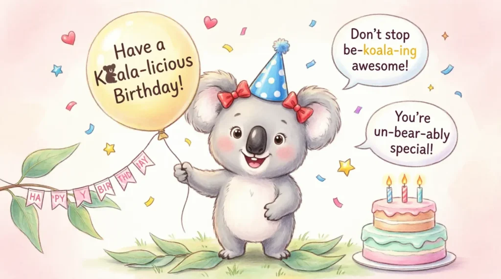 Koala Bear Birthday PunsĀ