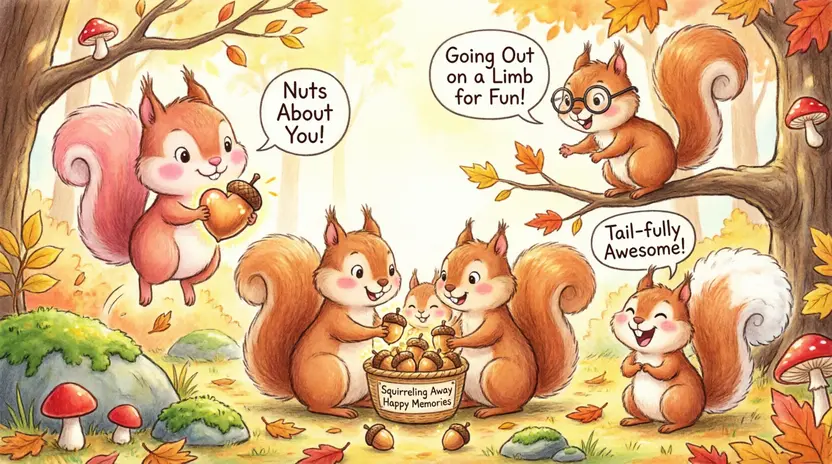 Silly Squirrel Puns for Family Fun