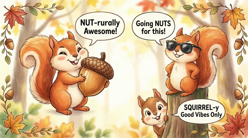 Squirrel Puns for Social Media Posts