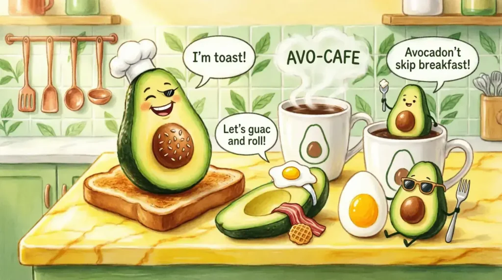 🥑 Avocado Breakfast Puns