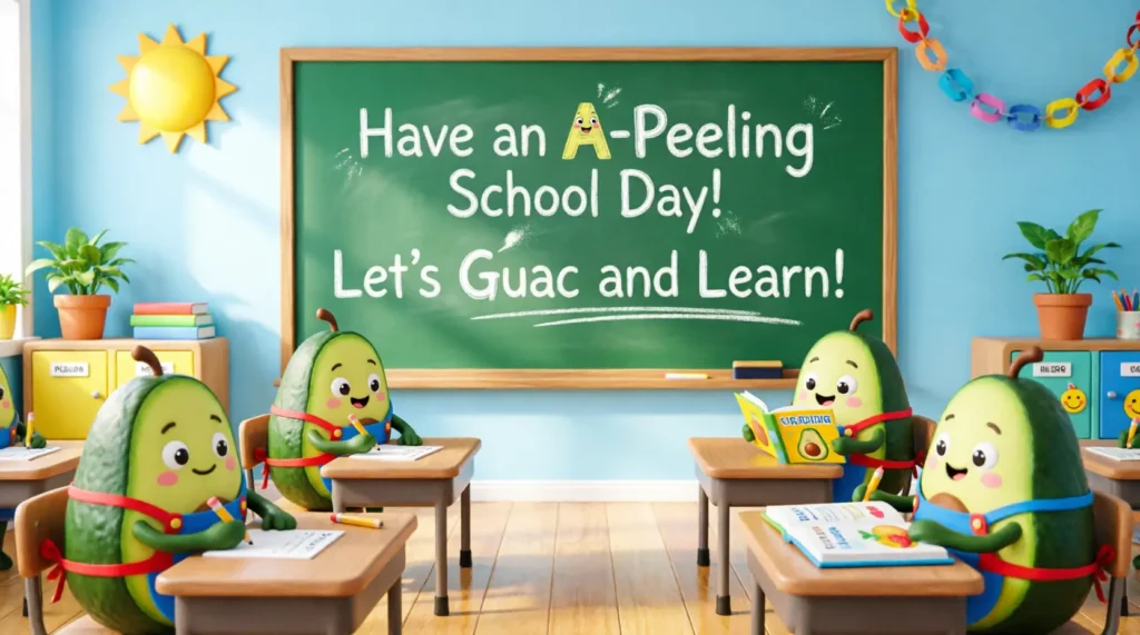 Avocado School Puns for Kids