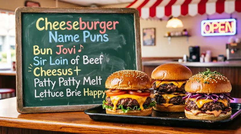 Cheeseburger Name Puns
