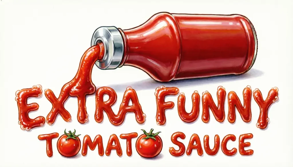 Extra Funny Tomato Sauce WordplayĀ