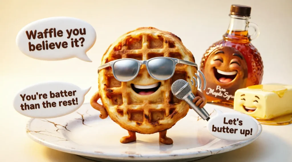 Funny Waffle Puns