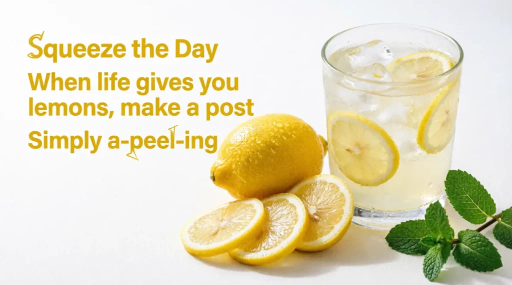 Lemon Puns for Instagram Captions