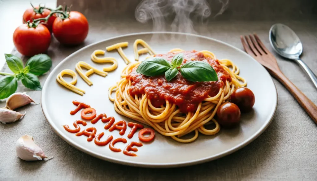 Pasta & Tomato Sauce WordplayĀ