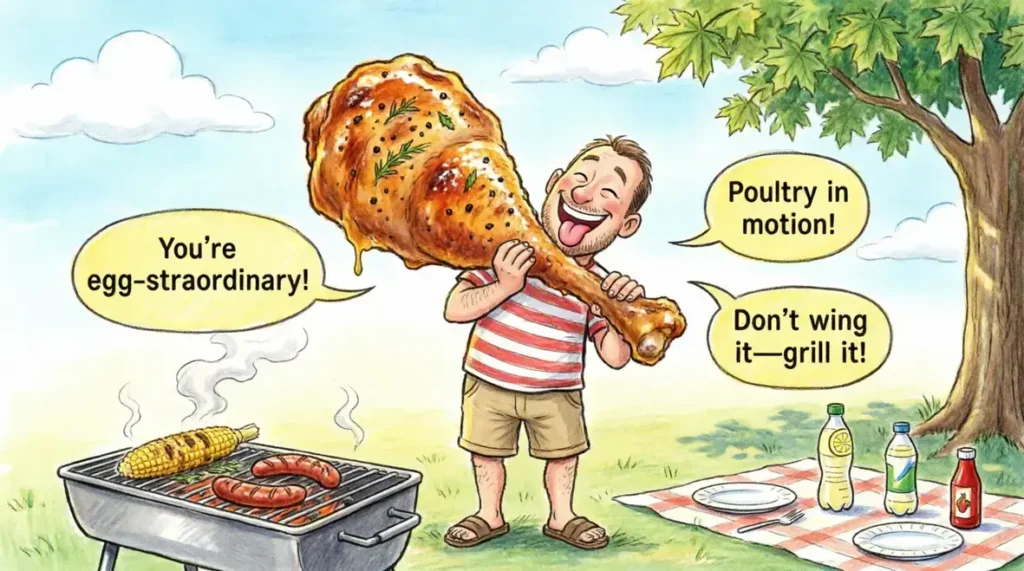 Chicken Leg Dad Jokes