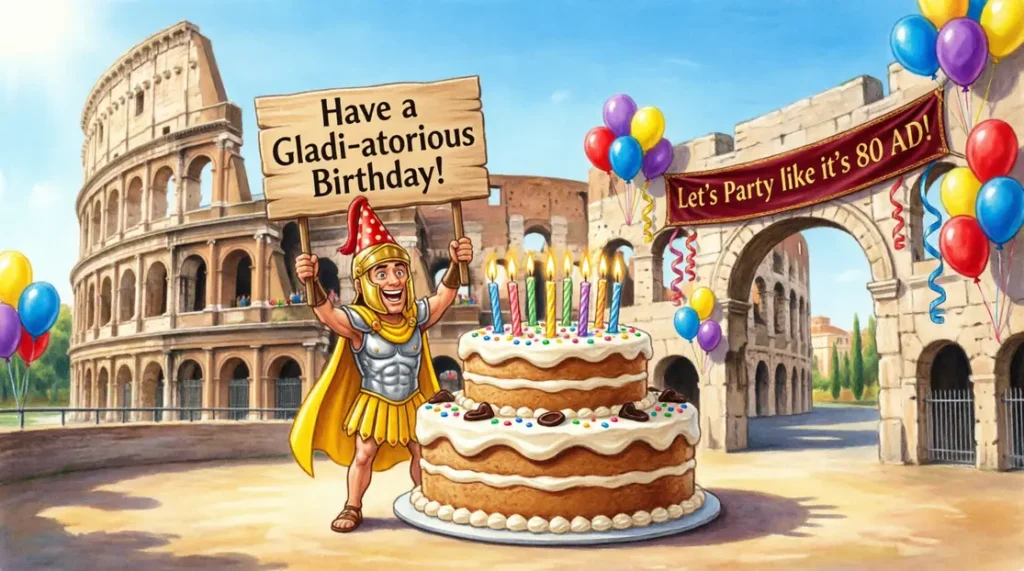 Colosseum Birthday Puns