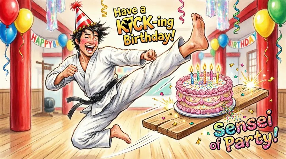 😂Martial Arts Puns for Birthday Captions