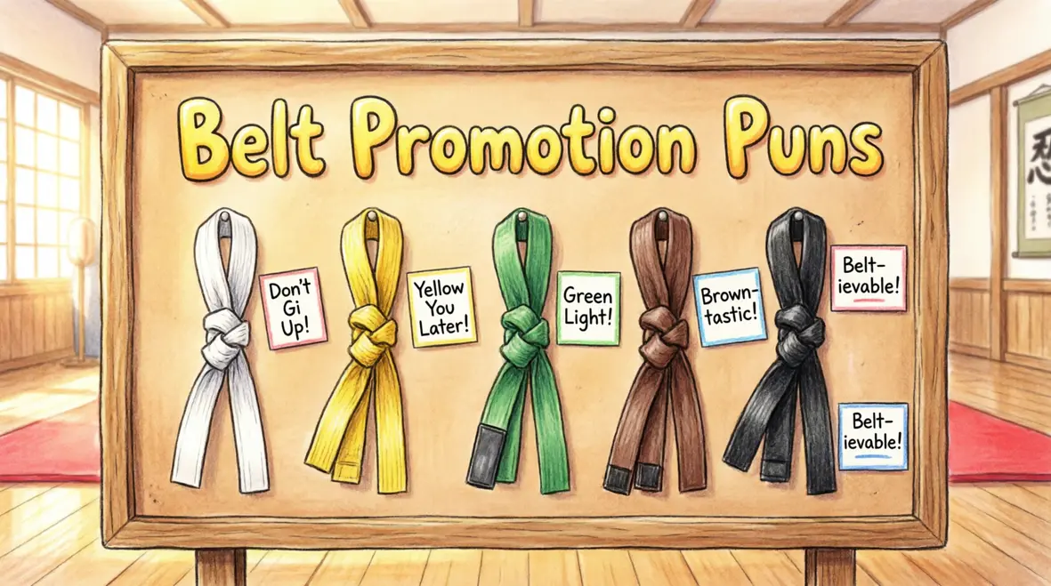 🤣Martial Arts Puns for Belt Promotions